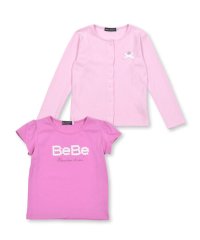 BeBe/テレコカーディガン+半袖ロゴTシャツガールズSET(90~150cm)/506514365