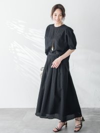 LAUTREAMONT/ロートレアモン LAUTREAMONT オーガンジーリップルスカート≪洗濯機で洗える≫/506554781