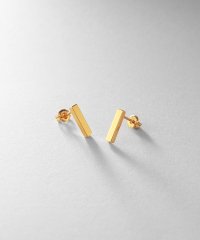 COCOSHNIK ONHITSCH/ココシュニック オンキッチュ COCOSHNIK ONKITSCH シルバー レクタングル スタッドピアス GP/506562031