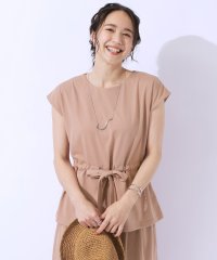 SHOO・LA・RUE　DRESKIP/【洗える/セットアップ可】休日のリラックスコーデに ウエストリボントップス/506562998