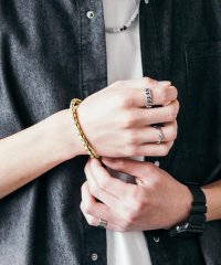 Rocky Monroe/ロッキーモンロー Rocky Monroe ブレスレット ペア メンズ レディース 編み込み レザー マグネット アクセサリー バングル シンプル きれいめ カ/506563906