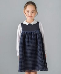 BeBe/【日本製】千鳥格子オパールベルベットドレス(100~140cm)/506514368