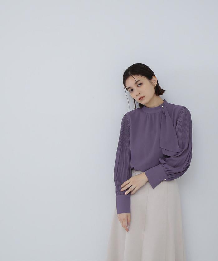 楊柳ボウタイワンピース | NATURAL BEAUTY BASIC（ナチュラル