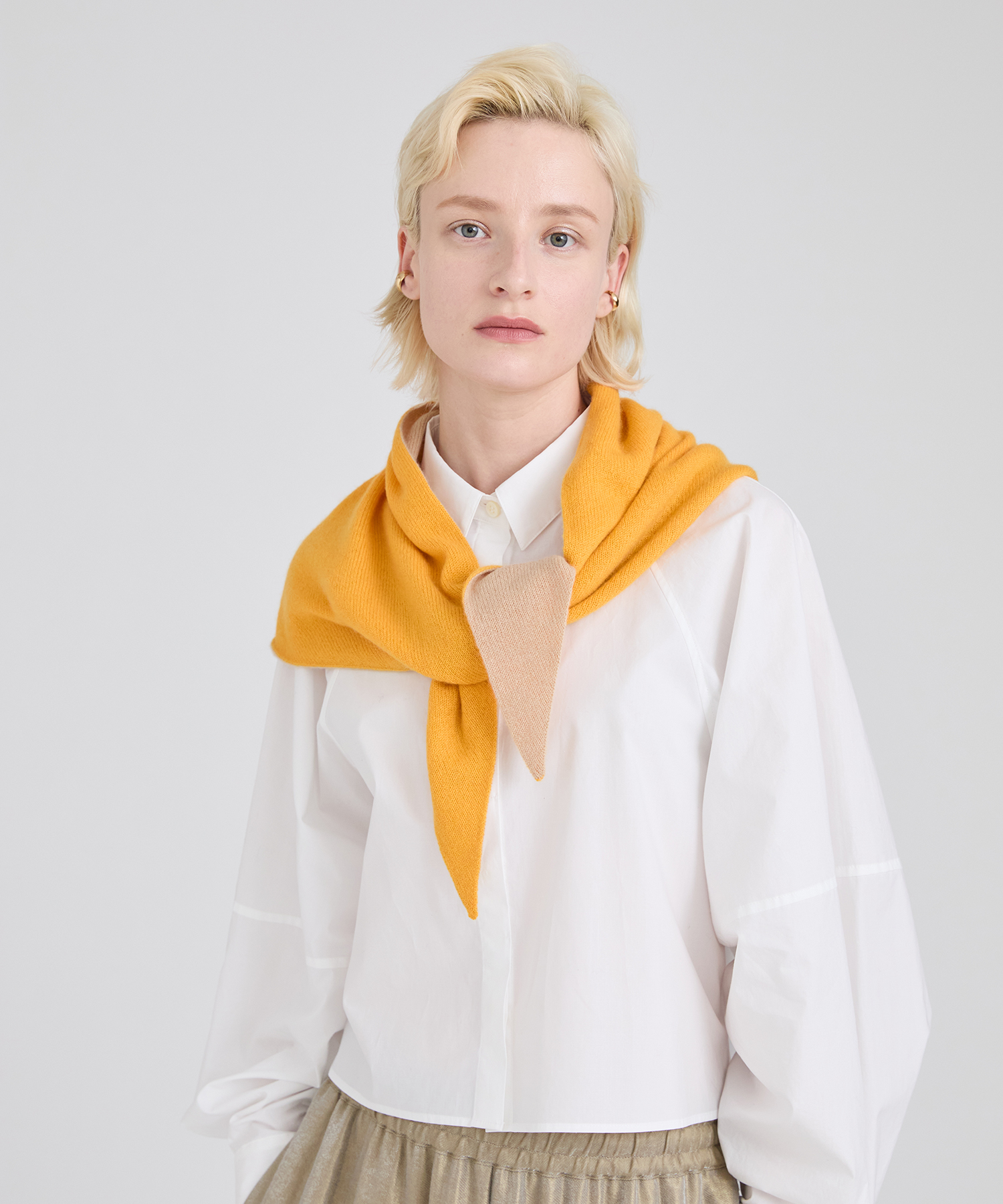 ASAUCE MELER / アソースメレTRIANGLE KNITス アソースメレASAUCE MELER モヘヤウール トライアングルニット