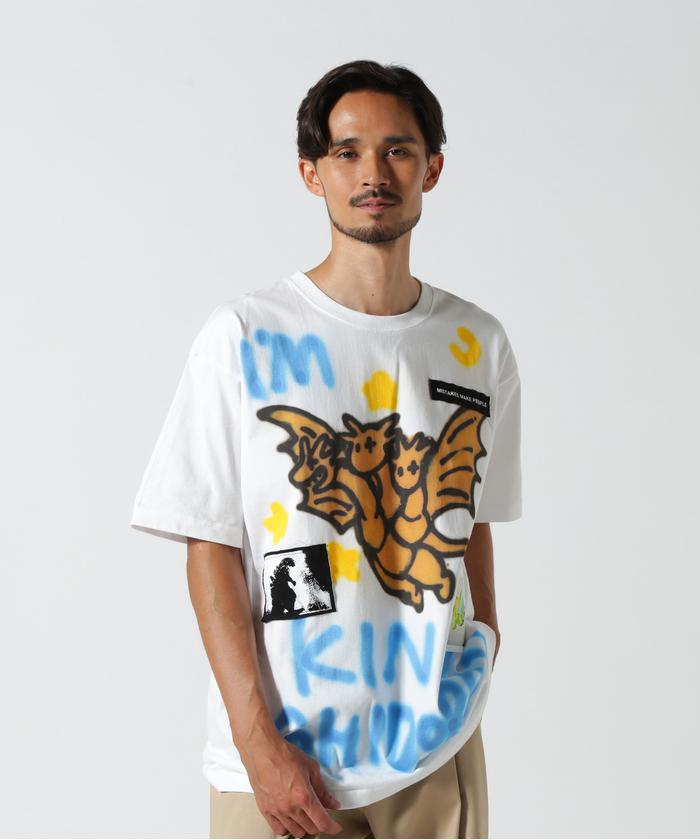 Guernika×Godzilla/ゲルニカ/PAINT T SHIRT/KING GHIDORAH
