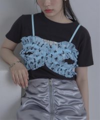 miette/チュールフリルクロスビスチェ/506567720