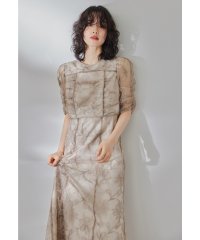 niana/ニアナ niana フラワーチュールカットアウトドレス 結婚式 パーティードレス オケージョンドレス 同窓会 お呼ばれワンピース/506569047
