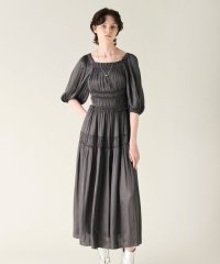 GRACE CONTINENTAL/スクエアギャザーワンピース/506570315