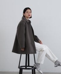 N Natural Beauty Basic/ビーバーメルトン2wayステンカラーミディコート/506473273