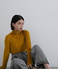 N Natural Beauty Basic/シアーベロアハイネックカットソー/506574246