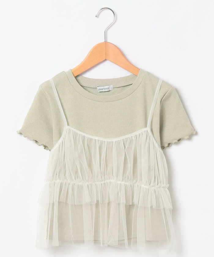 未使用・タグ付✨️　LOVELESS/ラブレス　キャミソール　半袖　チュール SUMMER ITEMS 夏の買い足しアイテム｜LOVELESS(ラブレス