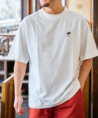 SUNNY SMITH/サニースミス Sunny Smith 11.6ウルトラヘビーオンス Heavy Smithヤシの木柄 ワンポイント刺繍Tee/506551957