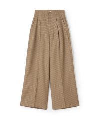 MACPHEE/ウールナチュラルストレッチ タックワイドパンツ/506587171