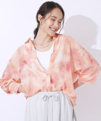 SHOO・LA・RUE Cutie Blonde/【洗える】大人の雰囲気を放つ　ぼかし柄シアーシャツ/506587273