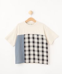 SHOO・LA・RUE(Kids) /シューラルー キッズ SHOO・LA・RUE／Kids 【110ー140cm】チェック切替 配色Tシャツ/506587807