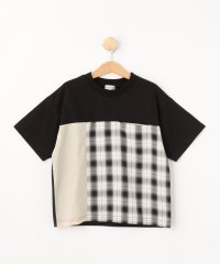 SHOO・LA・RUE(Kids) /【110－140cm】チェック切替 配色Tシャツ/506587807