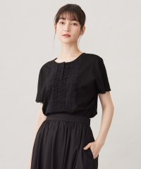 JIYU-KU（SMALL SIZE）/【洗える】コード刺繍胸元レース カットソー/506588838