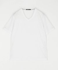 HIDEAWAYS NICOLE/ブロックストレッチＶネック半袖プルオーバー/506277207