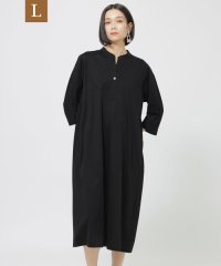エヴェックス バイ クリツィア　Lサイズ/【L】【接触冷感】【ウォッシャブル】プレーティング天竺バンドカラーワンピース/506520864