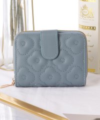 Lace Ladies/レースレディース Lace Ladies フラワー キルティング 二つ折り ラウンドファスナー 財布/506556328