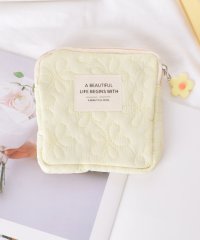 Lace Ladies/レースレディース Lace Ladies フラワー キルティング スクエア ソフト コインケース/506556331