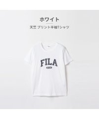 TSURUYA/ツルヤ TSURUYA フィラ FILA レディース FL6862 天竺 プリント半袖Tシャツ 01 20/506587718