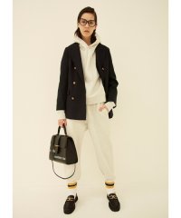 金釦ダブルブレストロングブレザー