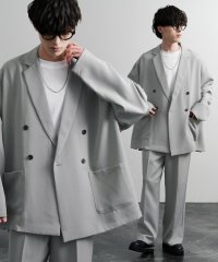 Rocky Monroe/ロッキーモンロー Rocky Monroe セットアップ ダブルテーラード ストレートパンツ メンズ レディース 上下 ジャケット ストレッチ 長袖 ライトアウ/506592361