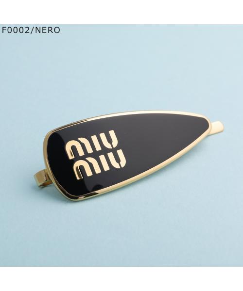 【あ】miu miu ロゴ入りヘアピン 3個付けが可愛いピンク系【Miu Miu】ロゴ入りヘアピン3個セット