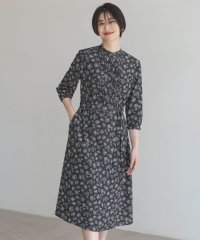 J.PRESS LADIES/【WEB限定カラーあり・洗える】ラインフラワープリント ワンピース/506595079