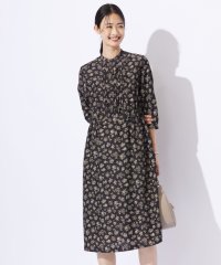 J.PRESS LADIES/【WEB限定カラーあり・洗える】ラインフラワープリント ワンピース/506595079