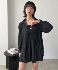 Jewelobe/ジュエローブ Jewelobe チューブトップショートサロペ×ロングシャツセットアップ/505525420