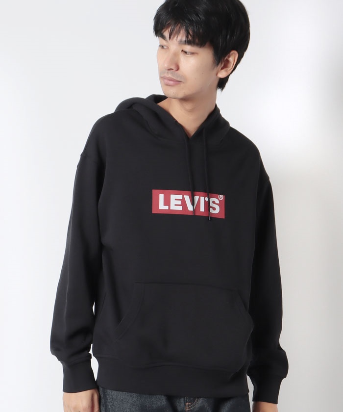 Levis black hoodie discount