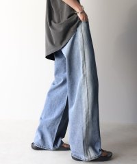 Classical Elf/クラシカルエルフ Classical Elf 《Javaジャバコラボ》ゆるっと穿きこなす。サイドブリーチワイドデニムパンツ/506590885