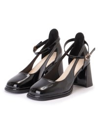 Lace Ladies/レースレディース Lace Ladies スクエアトゥ ストラップ チャンキー ハイヒール パンプス/506594371