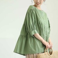 Sawa a la mode/サワアラモード Sawa a la mode ティアードコットンチュニック/506595421
