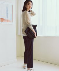 ICB（LARGE SIZE）/【MAG×スタイリストコラボ】シャイニーシアーニット×サテンストレートパンツ/506596421