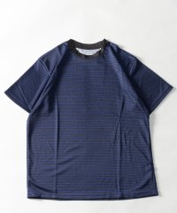 Nylaus/ナイラス Nylaus 吸汗速乾 ドライメッシュ ボーダー柄 半袖Tシャツ/506596569