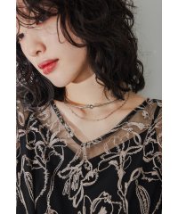 niana/ニアナ niana メタルチョーカーネックレス 2連 レイヤード シルバー ゴールド 結婚式 お呼ばれ 成人式 フォーマル アクセサリー/506597930