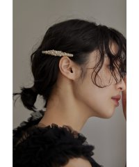 niana/ニアナ niana パールメタルバレッタ ヘアピン ヘアクリップ 結婚式 成人式 ヘアアクセサリー ゴールド シルバー ビーズ 大きめ/506597931