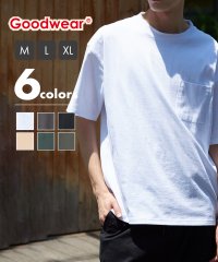 Goodwear/【Goodwear】USA COTTON ヘビーウェイト オーバーサイズ BIGポケットTEE 半袖 Tシャツ ビッグシルエット 胸ポケット 2W7－3505/506598321