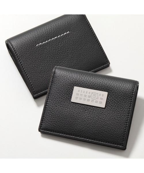セール】MM6 二つ折り財布 SA5UI0015 P5691 レザー ミニ財布 セール】MM6 二つ折り財布 SA5UI0015 P5691 レザー ミニ財布