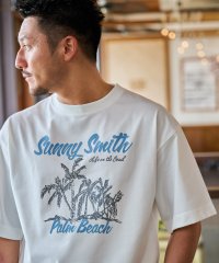 SUNNY SMITH/サニースミス Sunny Smith 11.6ウルトラヘビーオンス Heavy SmithPalm Beach プリントTシャツ/506551959