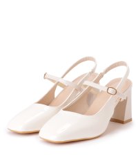Lace Ladies/レースレディース Lace Ladies スクエアトゥ フェイクレザー バックオープン ハイヒール サンダル/506594383