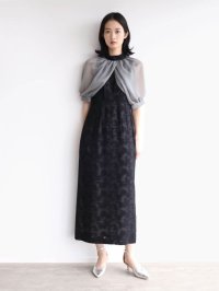 resil/レジル resil 桐生ジャガードシフォンボレロワンピース/506603035