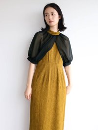 resil/レジル resil 桐生ジャガードシフォンボレロワンピース/506603035