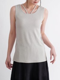 クローブ CLOVE クロスネックリブタンクトップ