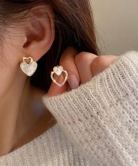 shoppinggo/ショッピングゴー shoppinggo ピアス ハート 可愛いピアス ハートピアス キラキラ ビジューピアス おしゃれ かわいい きれいめ レディース 人気アク/506603865