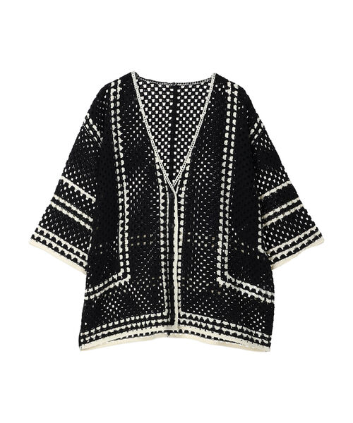 vintage クロシェ チュニックカーディガンTORO vintage クロシェ チュニックカーディガンTORO