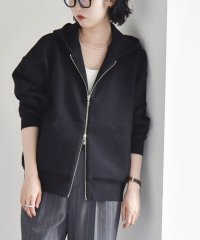quaranciel/《一部追加予約》quaranciel:〈洗濯機可能〉ポンチ ダブルジップ スウェット パーカ/506604711